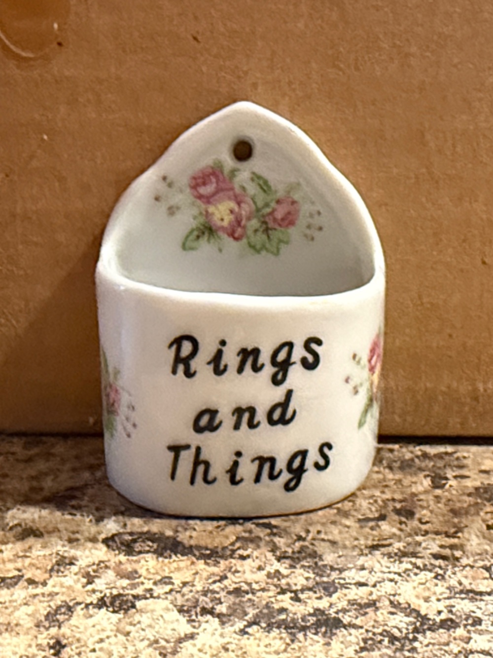 Rings and Things Ceramic Hanger
